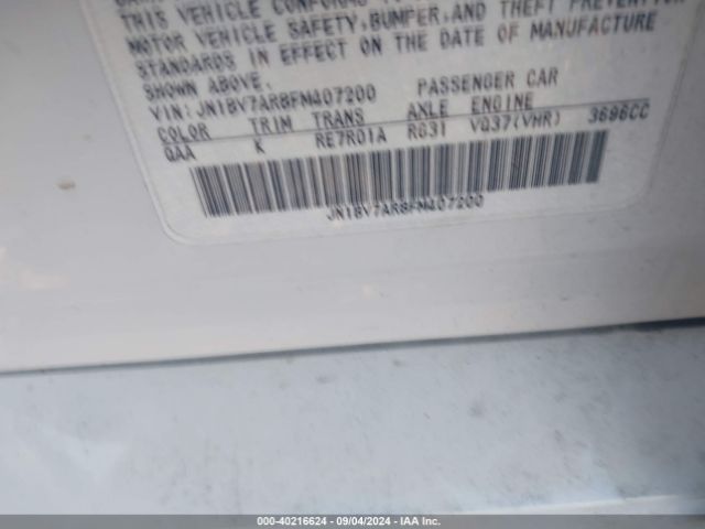 JN1BV7AR8FM407200 Infiniti Q50 SPORT