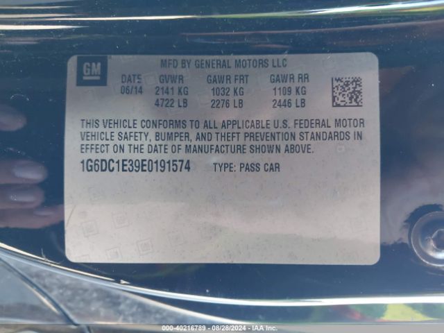 1G6DC1E39E0191574 Cadillac Cts Performance