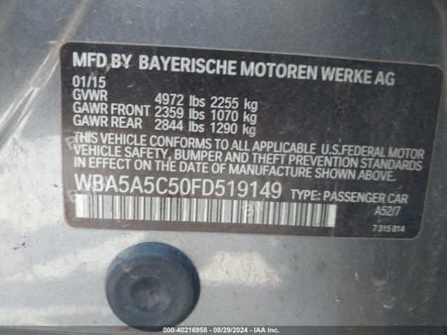 WBA5A5C50FD519149 BMW 528I