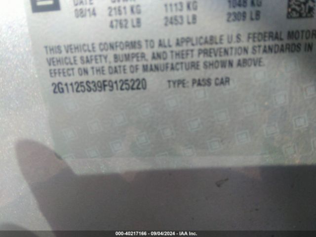 2G1125S39F9125220 Chevrolet Impala 2lt