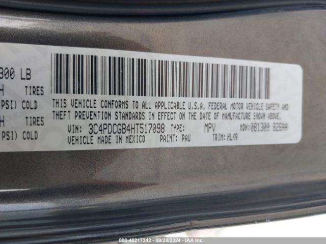 3C4PDCGB4HT517098 Dodge Journey Crossroad Plus