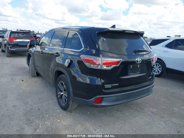 Toyota Highlander Xle V6 2016 5TDKKRFH3GS134643 Image 3