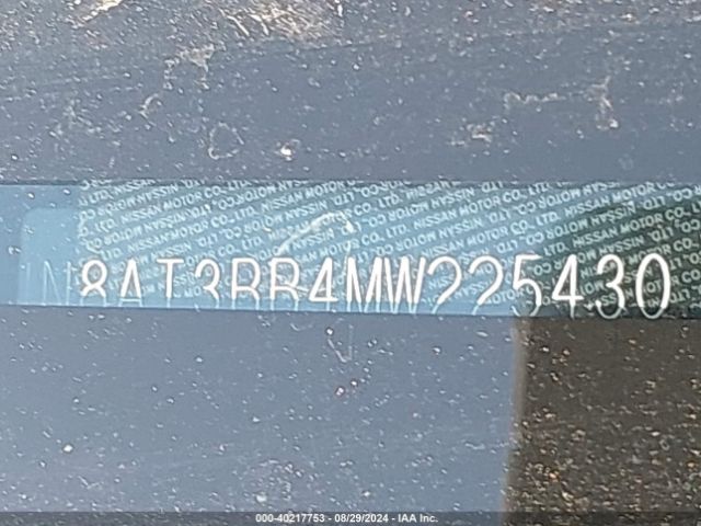 JN8AT3BB4MW225430 Nissan Rogue Sv Intelligent Awd