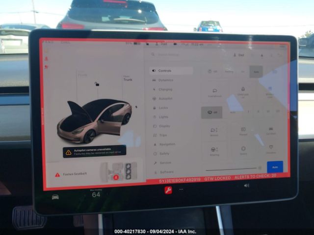 5YJ3E1EB0KF492919 Tesla Model 3 Long Range/performance