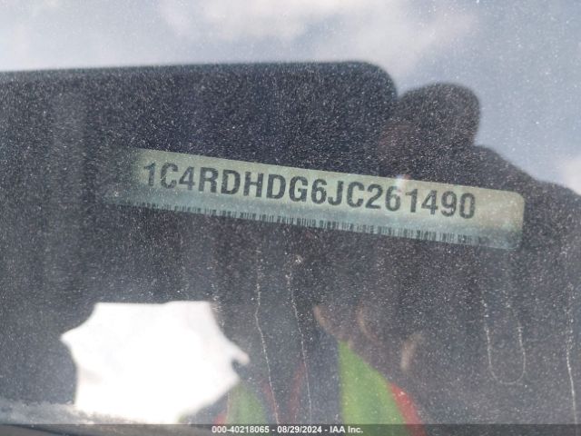 1C4RDHDG6JC261490 Dodge Durango Gt Rwd