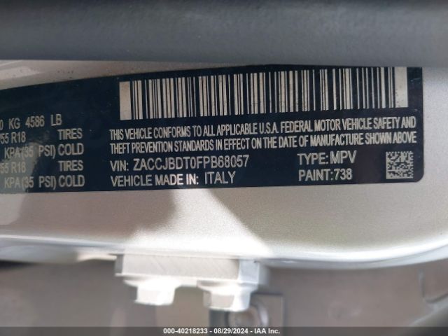 ZACCJBDT0FPB68057 Jeep Renegade Limited