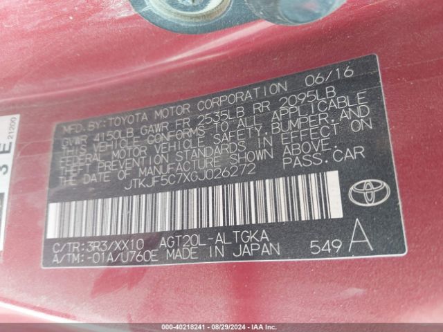 JTKJF5C7XGJ026272 Scion Tc Release Series 10.0