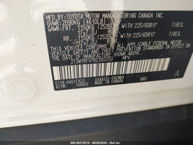 Toyota Rav4 Xle 2024 2T3W1RFV7RC265250 Image 9