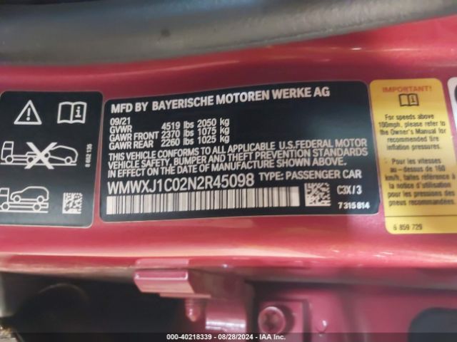 WMWXJ1C02N2R45098 Mini Clubman Cooper S
