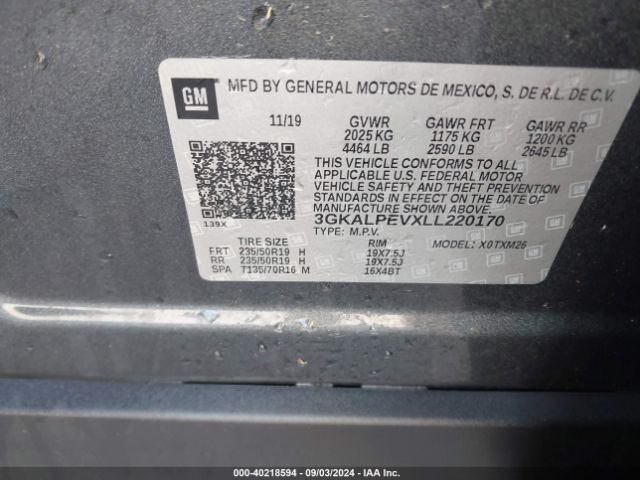 3GKALPEVXLL220170 GMC Terrain Fwd Slt