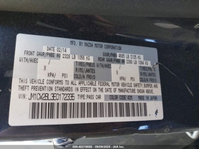 JM1CW2BL3E0172335 Mazda Mazda5 Sport