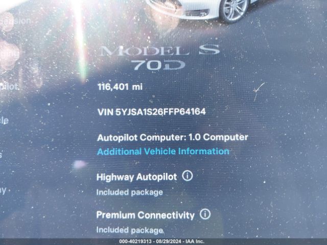 5YJSA1S26FFP64164 Tesla Model S 70d/85d/p85d