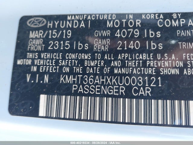 Hyundai VELOSTER N 2019 KMHT36AHXKU003121 Image 9