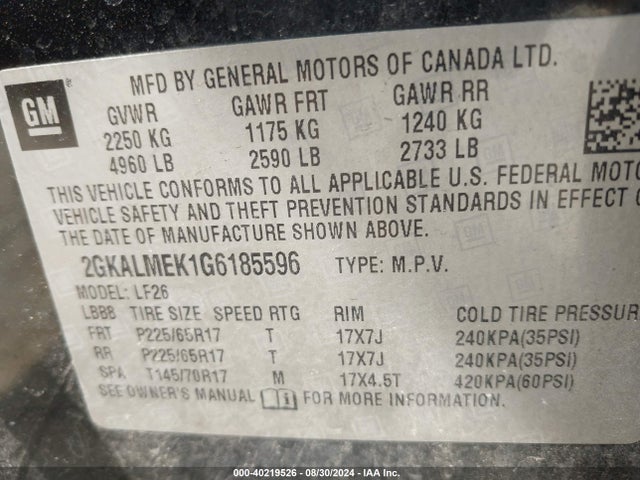 2GKALMEK1G6185596 GMC Terrain Sle-1