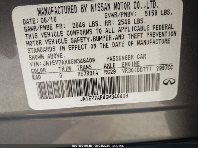 JN1EV7AR4GM346409 Infiniti Q50 3.0t Premium