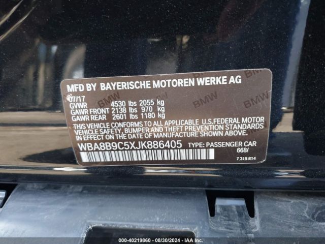 WBA8B9C5XJK886405 BMW 330I