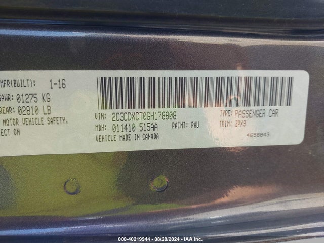 Dodge CHARGER R/T 2016 2C3CDXCT0GH178808 Image 9