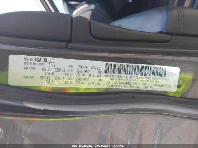 1C4RJFAG4GC384926 Jeep Grand Cherokee Laredo