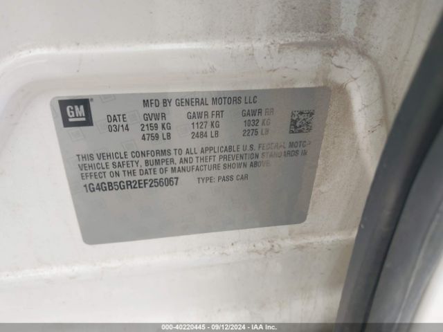 1G4GB5GR2EF256067 Buick Lacrosse Leather Group