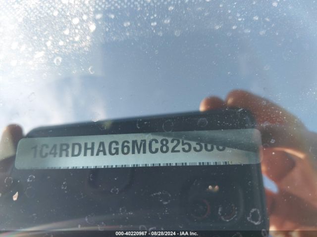 1C4RDHAG6MC825308 Dodge Durango Sxt Plus Rwd