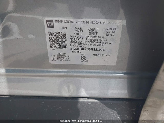 Chevrolet Blazer Awd Rs 2024 3GNKBKRS6RS210263 Image 9