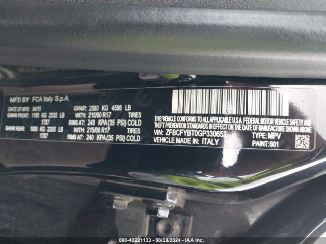 ZFBCFYBT0GP330652 Fiat 500x Easy