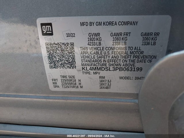 Buick Encore Gx Select Fwd 2023 KL4MMDSL3PB063199 Image 9