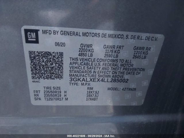 3GKALXEX4LL285002 GMC Terrain Awd Denali