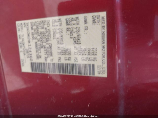 5N1AZ2MG2HN124360 Nissan MURANO SV