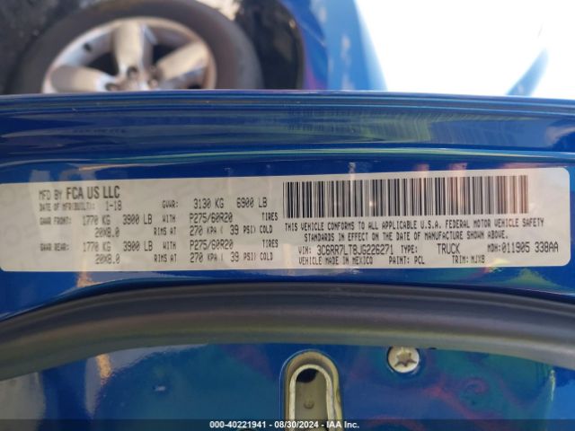 3C6RR7LT8JG226271 RAM 1500 Big Horn  4x4 5'7 Box