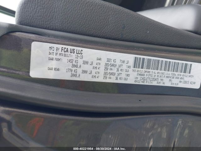 1C4SDJCT7LC253473 Dodge Durango R/t Awd
