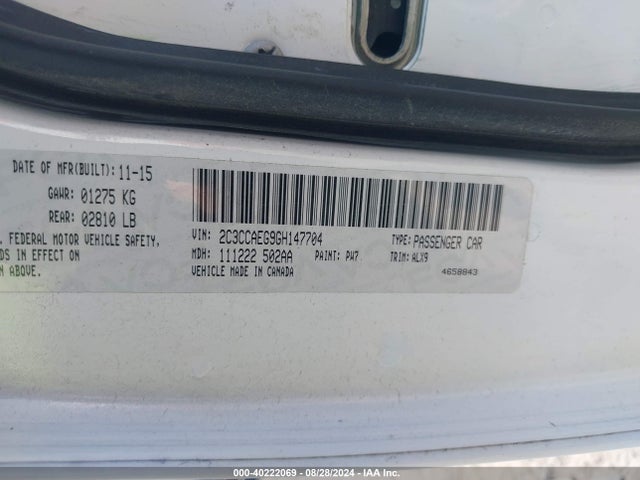 2C3CCAEG9GH147704 Chrysler 300C