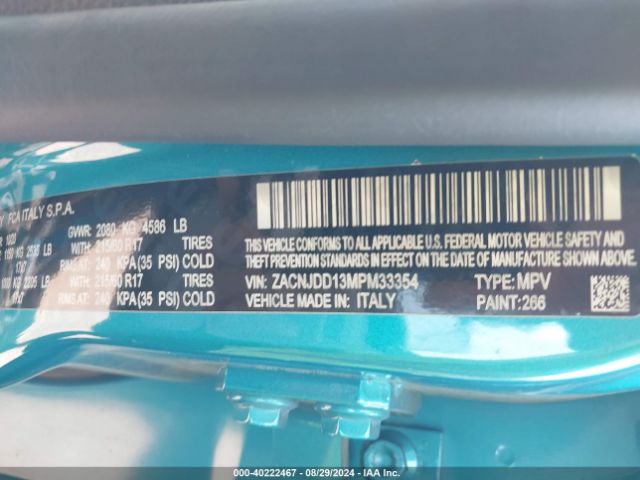 ZACNJDD13MPM33354 Jeep Renegade Limited 4x4