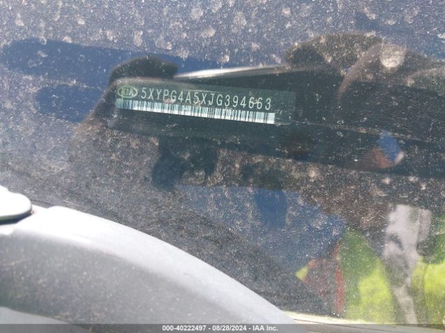 5XYPG4A5XJG394663 KIA Sorento 3.3l Lx