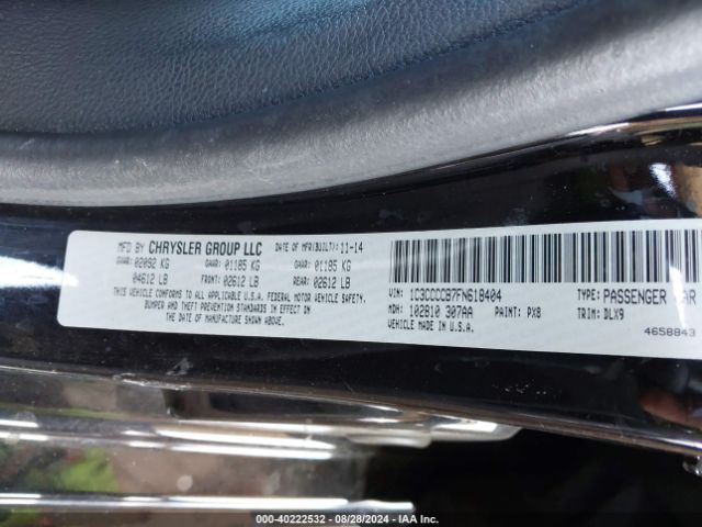 1C3CCCCB7FN618404 Chrysler 200 C