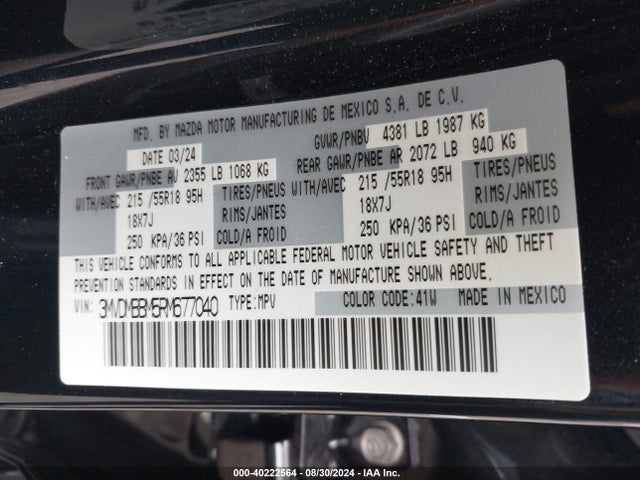 Mazda Cx-30 2.5 S Select Sport 2024 3MVDMBBM5RM677040 Image 9