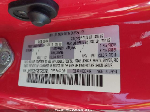 JM1NC2MF2F0237881 Mazda Mx-5 Miata Club