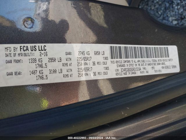 2C4RDGBG5GR315164 Dodge Grand Caravan American Value Pkg