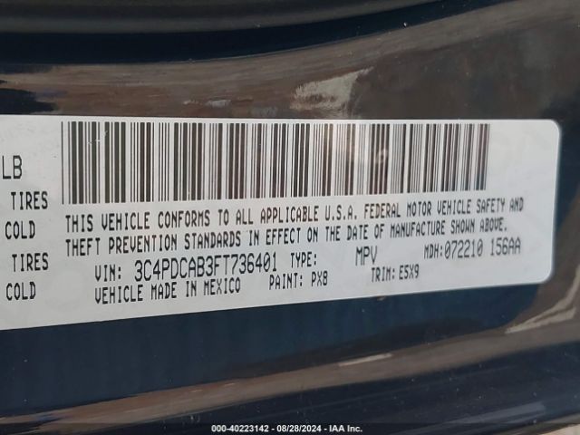 3C4PDCAB3FT736401 Dodge Journey American Value Pkg