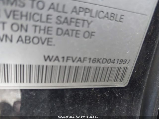 WA1FVAF16KD041997 Audi Q8 55 Premium