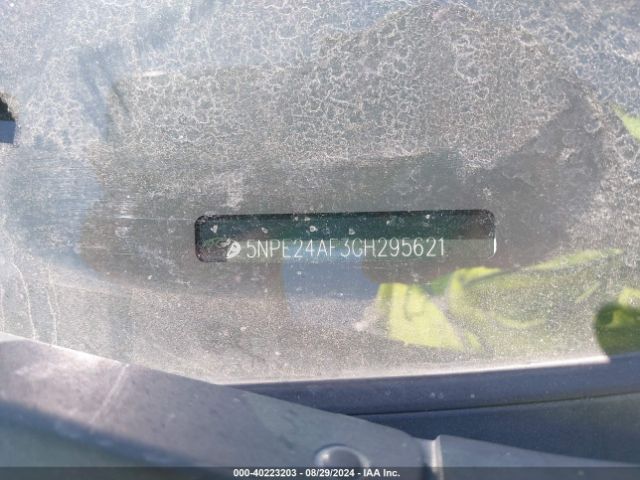 5NPE24AF3GH295621 Hyundai SONATA SE