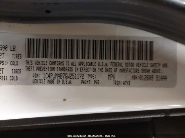 1C4PJMAB7GW251172 Jeep Cherokee Sport