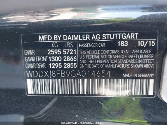 WDDXJ8FB9GA014654 Mercedes-Benz S 550 4matic