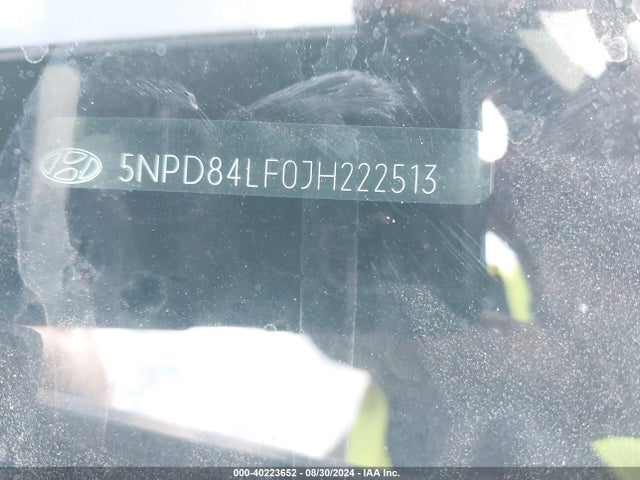 Hyundai ELANTRA SEL 2018 5NPD84LF0JH222513 Image 9