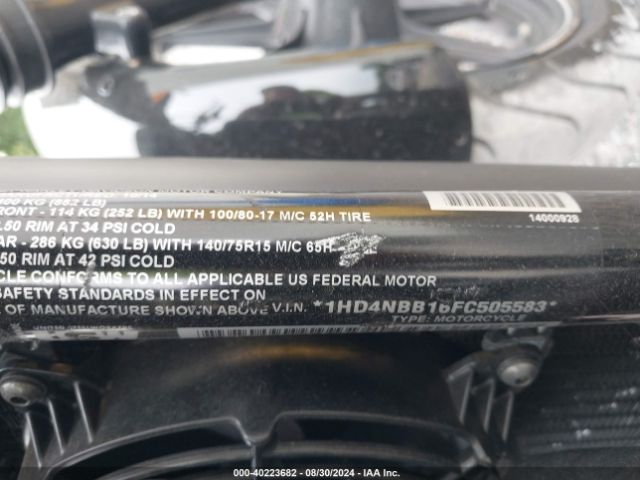 2015 HARLEY-DAVIDSON XG750 1HD4NBB16FC505583 Photo 9