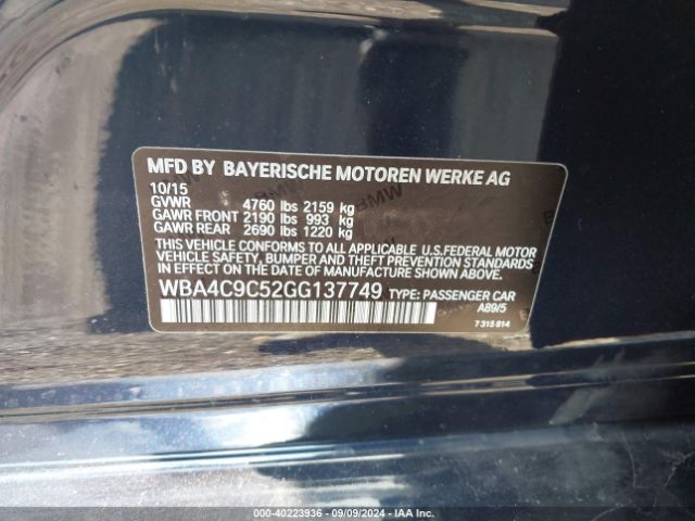 WBA4C9C52GG137749 BMW 428i Gran Coupe Xdrive