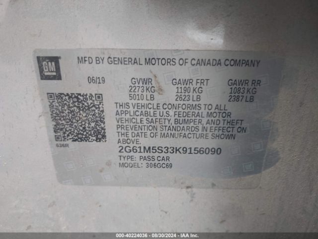 2G61M5S33K9156090 Cadillac XTS LUXURY