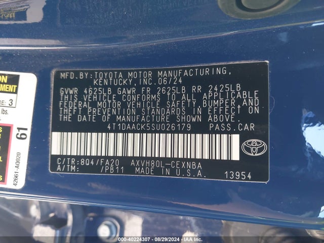 Toyota CAMRY LE 2025 4T1DAACK5SU026179 Image 9