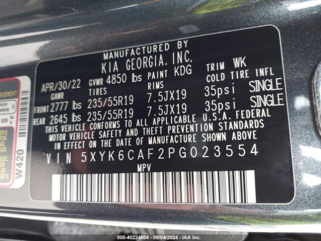 5XYK6CAF2PG023554 KIA Sportage X-line