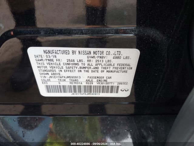 JN1EV7APXJM590913 Infiniti Q50 3.0t Sport